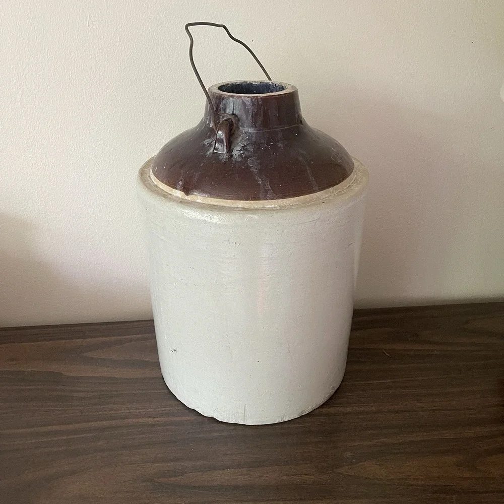 Antique Western Stoneware Co Maple Leaf Monmouth Illinois 5 Gallon Crock Pickle‎